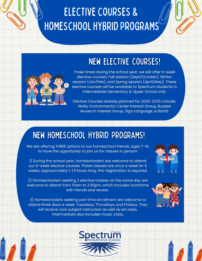 Spectrum School Now Offering Homeschool Hybrid Options!