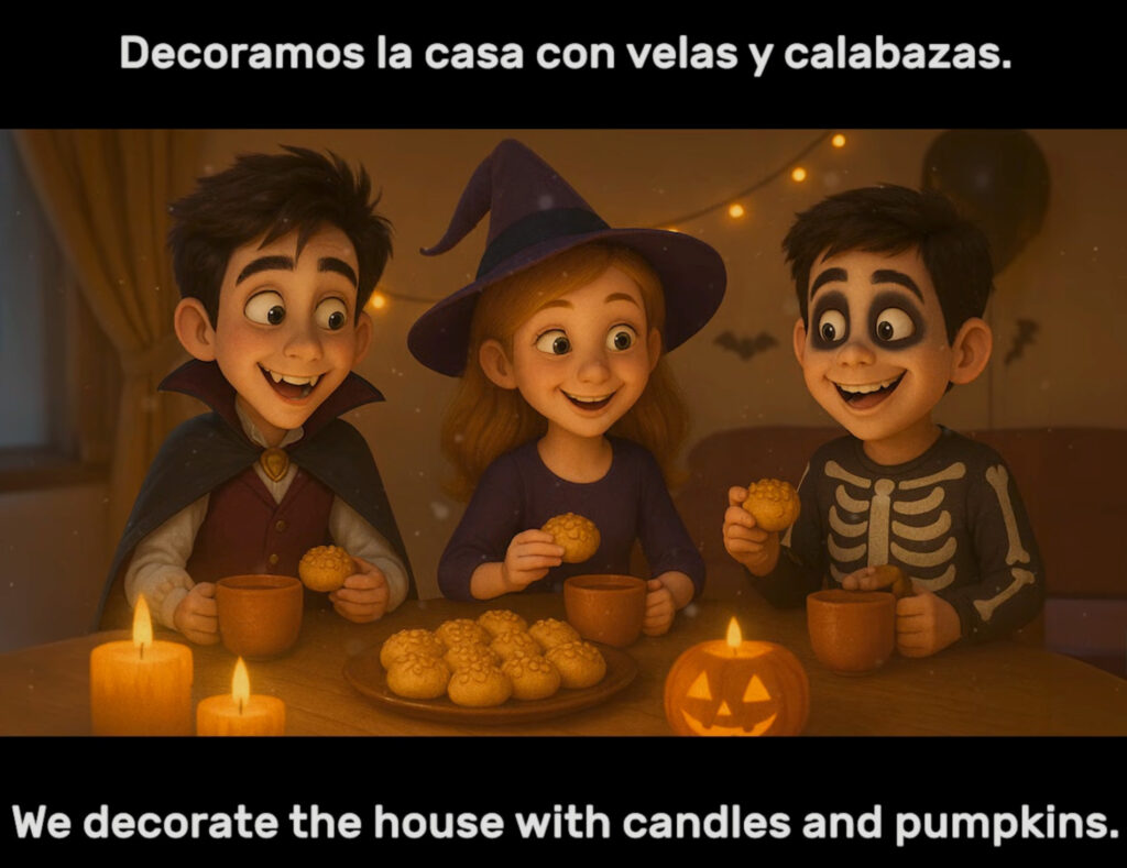 halloween story in spanish